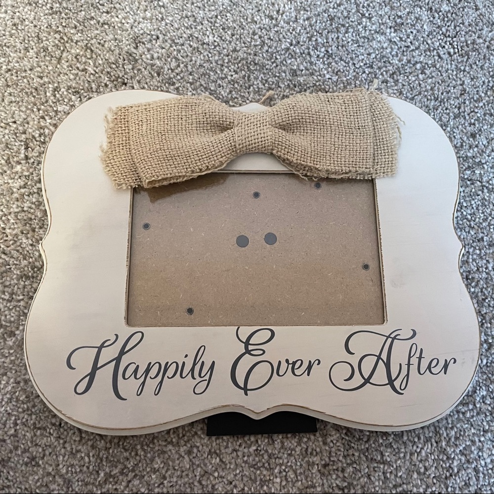 Rustic Chic Happily Ever After Picture Frame